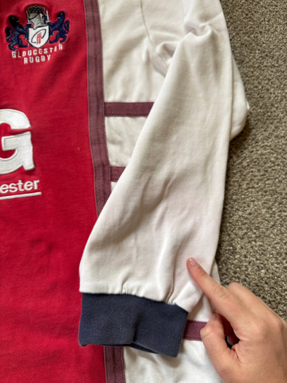 Large Cotton Traders 2003-05 Gloucester Red Rugby Shirt