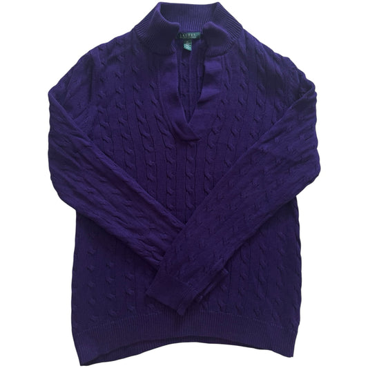Woman's Extra large Ralph Lauren Purple Cable Knit