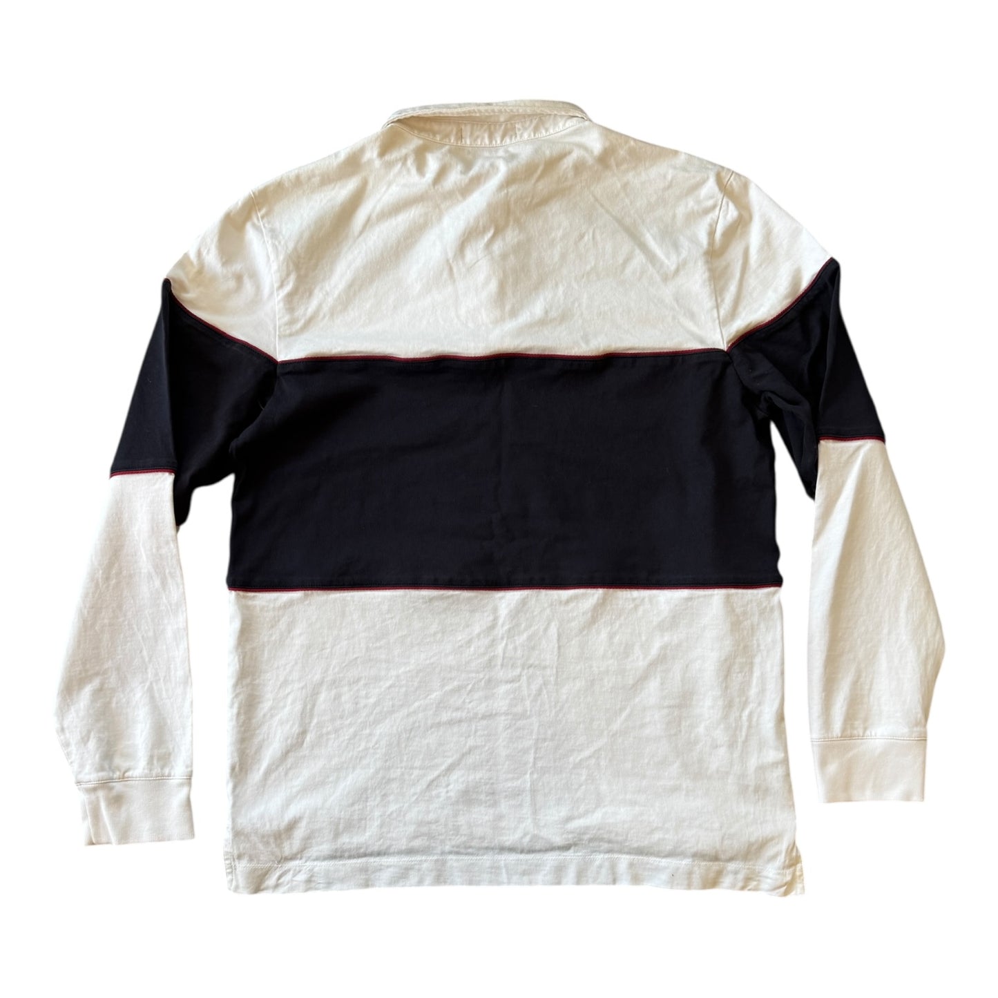 Large Fred Perry White Rugby Shirt