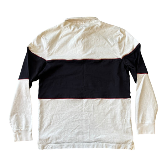 Large Fred Perry White Rugby Shirt