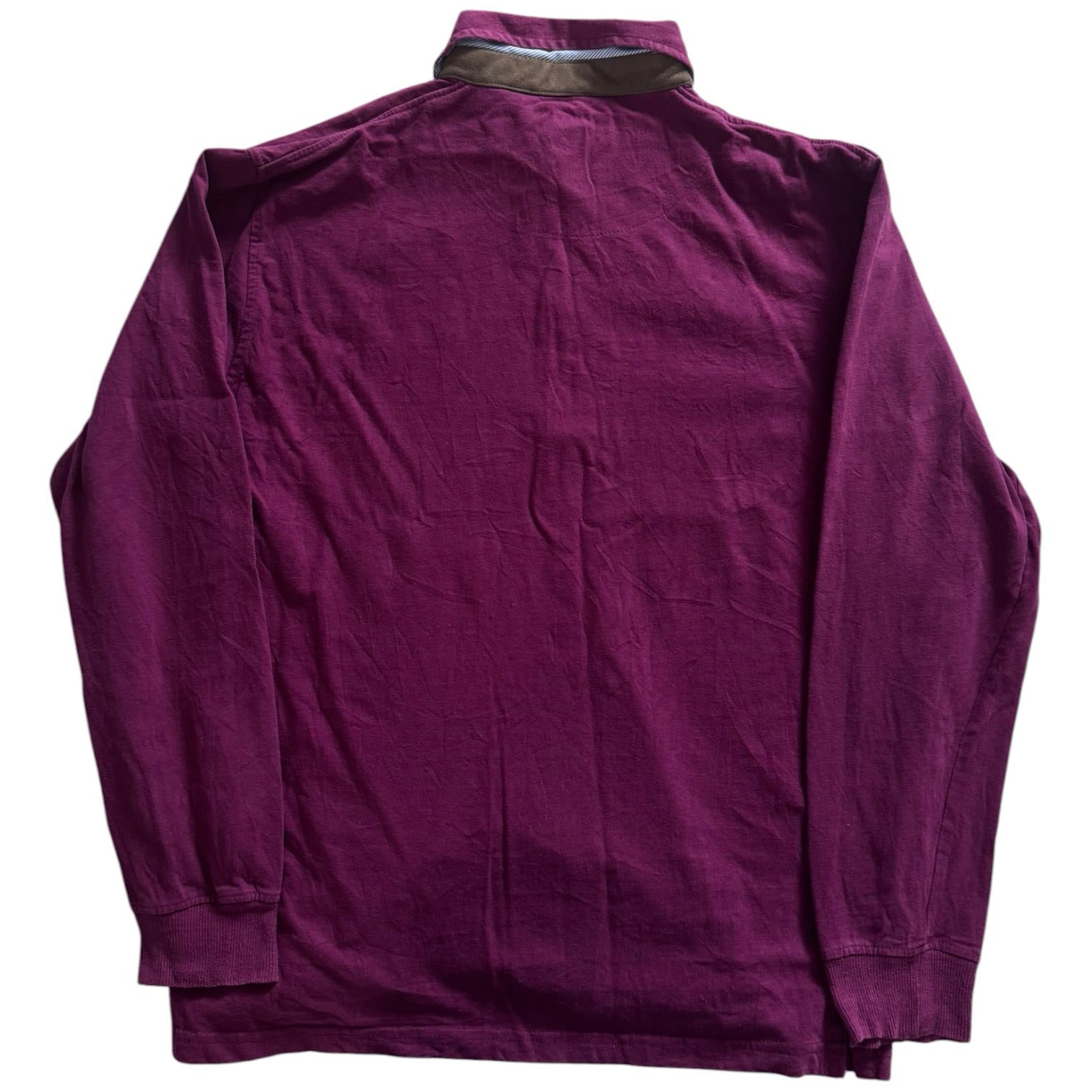 Medium Easy Wear Burgundy Rugby Shirt