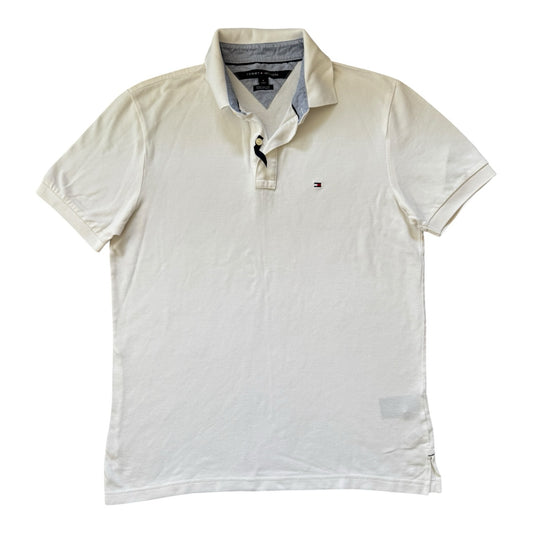 Medium Tommy Hilfiger White Custom Fit Polo Shirt