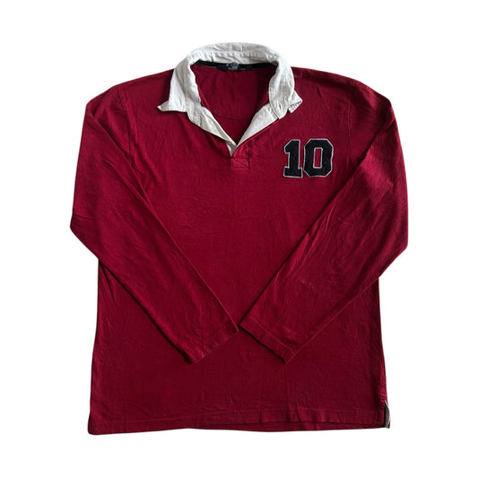Medium Hanley Red Rugby Shirt