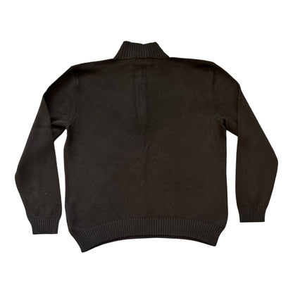 Large Ralph Lauren Black Knitted 1/4 Zip