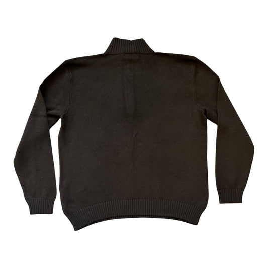 Large Ralph Lauren Black Knitted 1/4 Zip