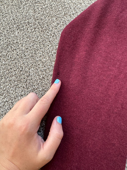 Large Carhartt Burgundy Wool Knitted Jumper