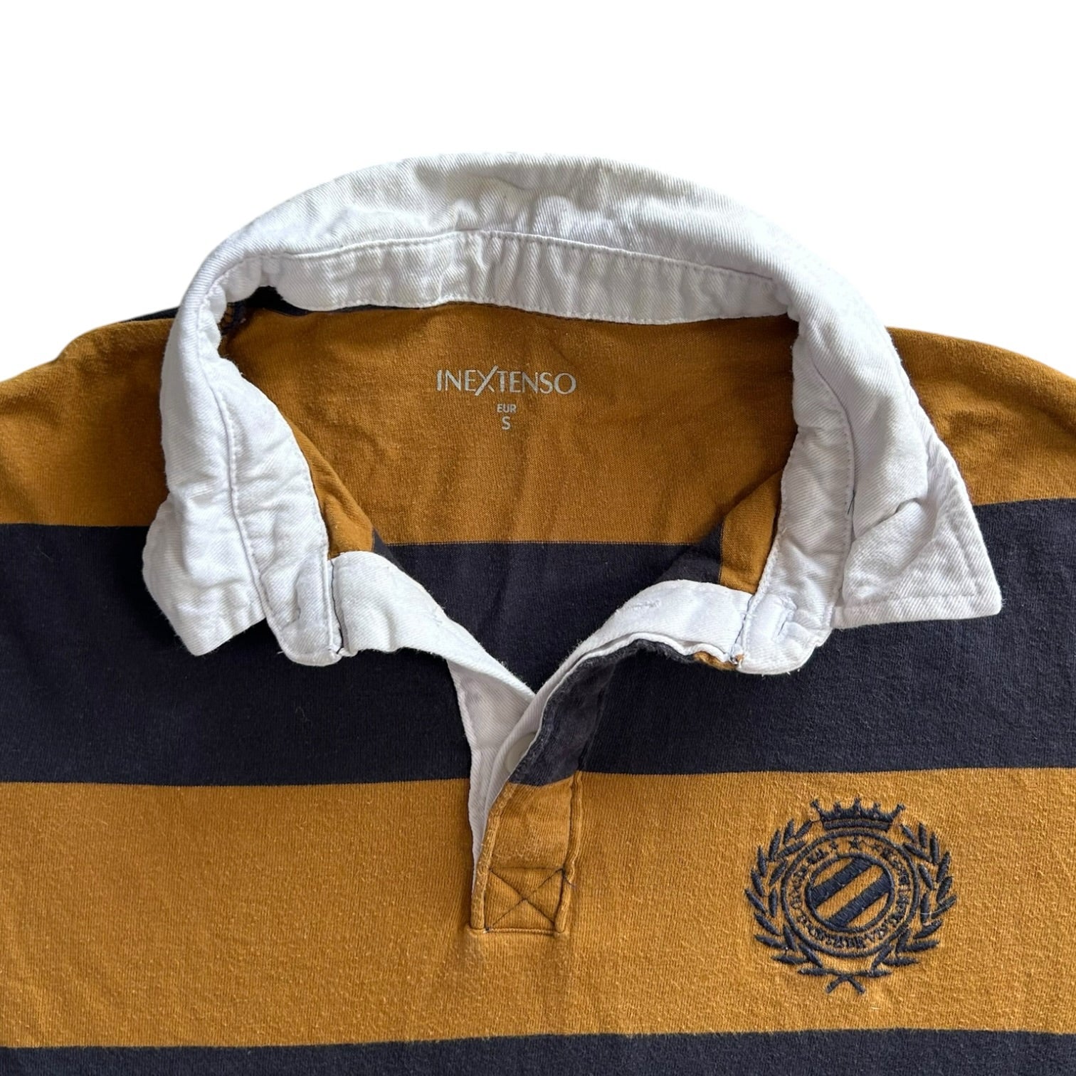 Small Inextenso Yellow and Navy Rugby Shirt