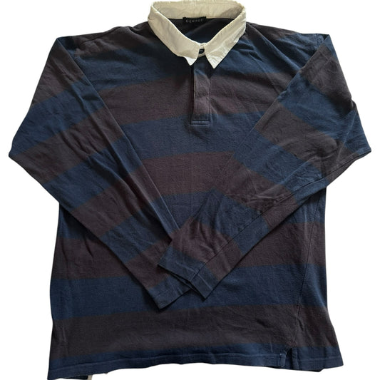 Medium George Navy and Brown Rugby Shirt