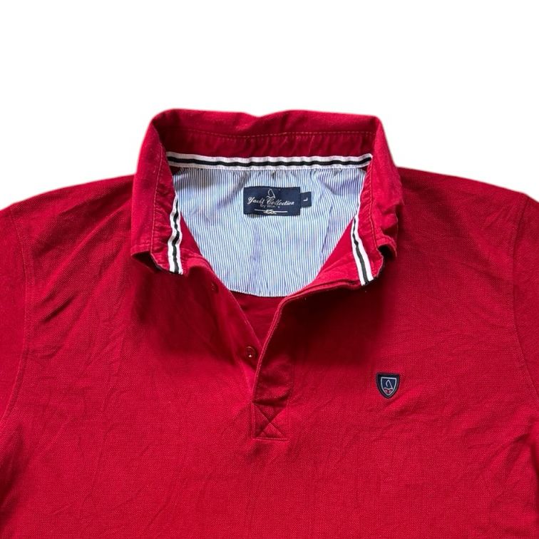 Large Yacht Collection Red Polo Shirt