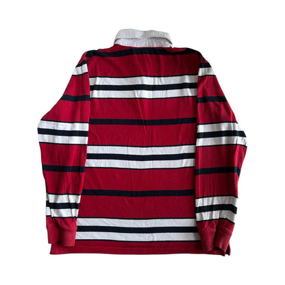 Large Quebramar Red, White and Navy Rugby Shirt