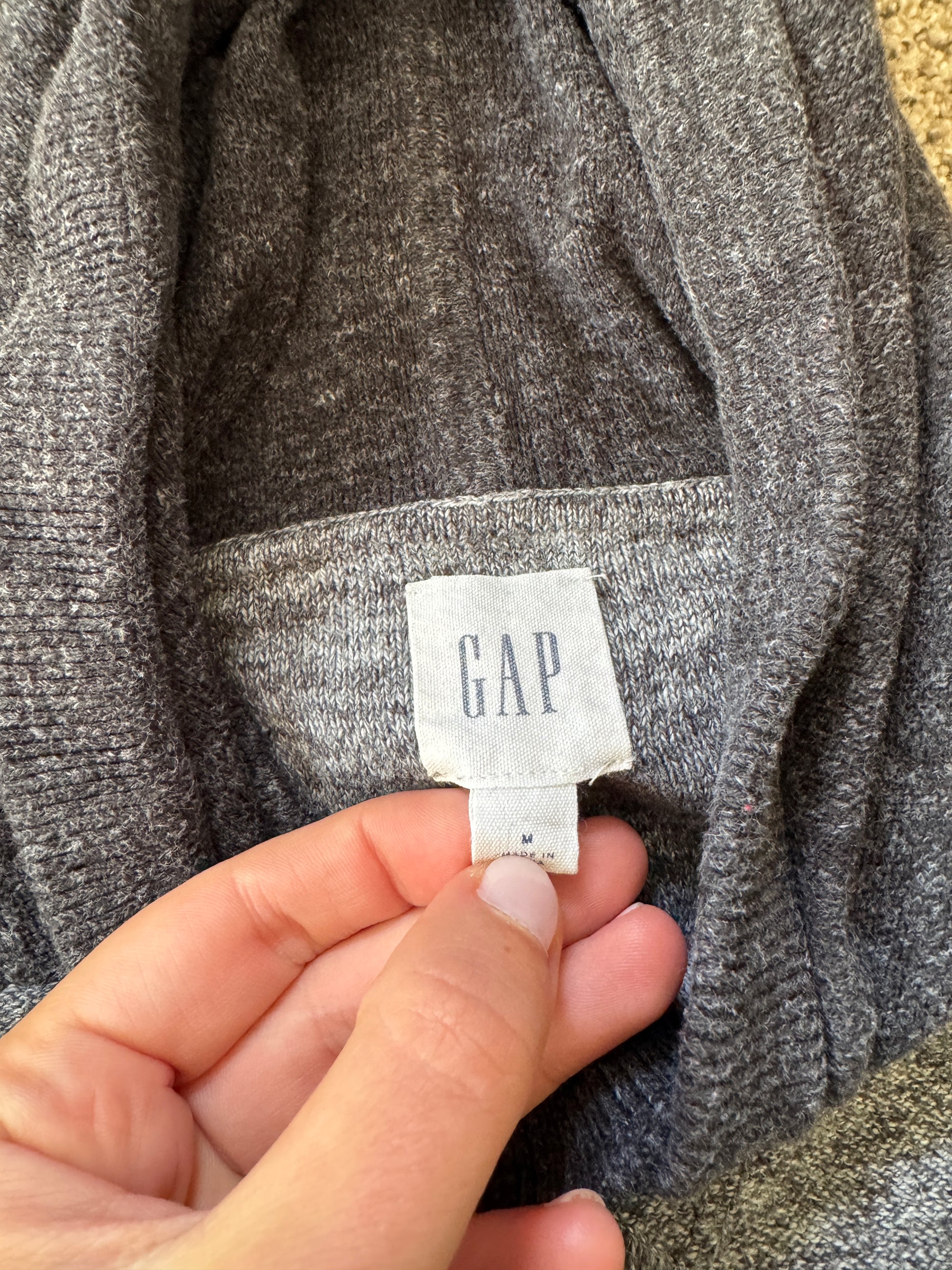Medium Gap Two Toned Grey Hoodie