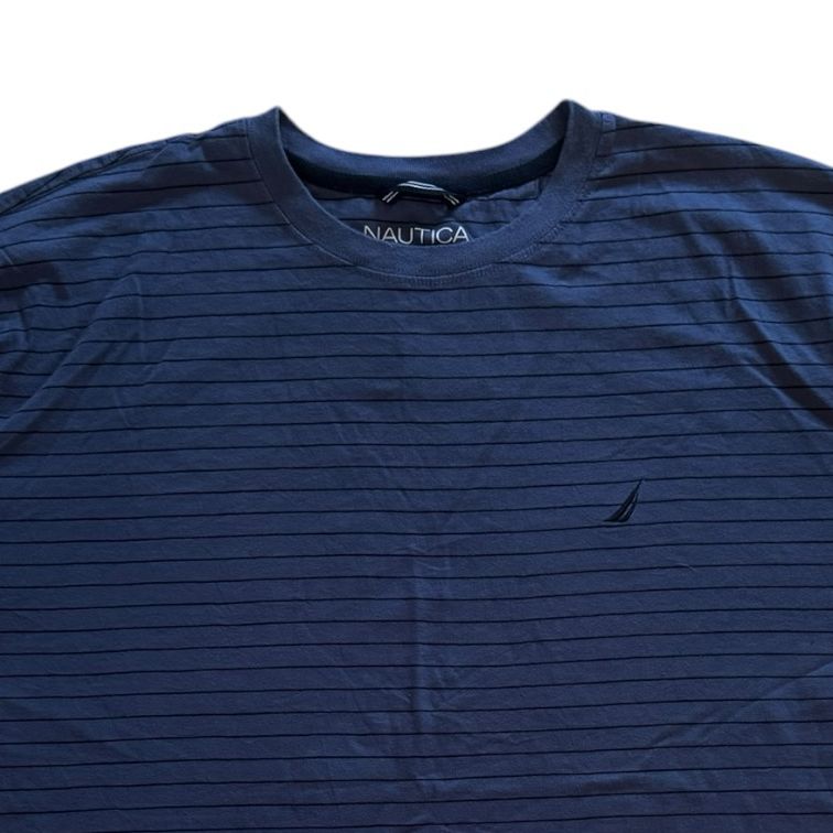 XXL Nautica Blue Striped T-Shirt