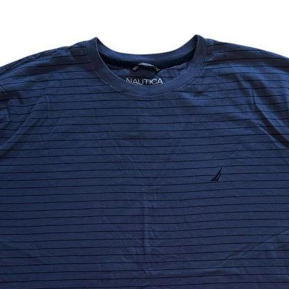 XXL Nautica Blue Striped T-Shirt