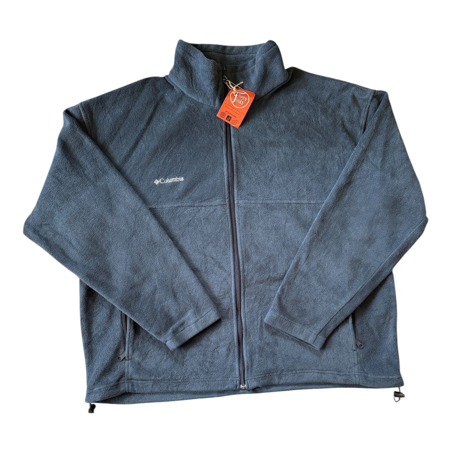 XXL Columbia Blue Full Zip Fleece