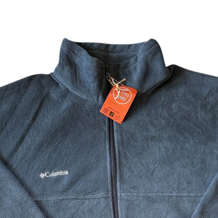 XXL Columbia Blue Full Zip Fleece