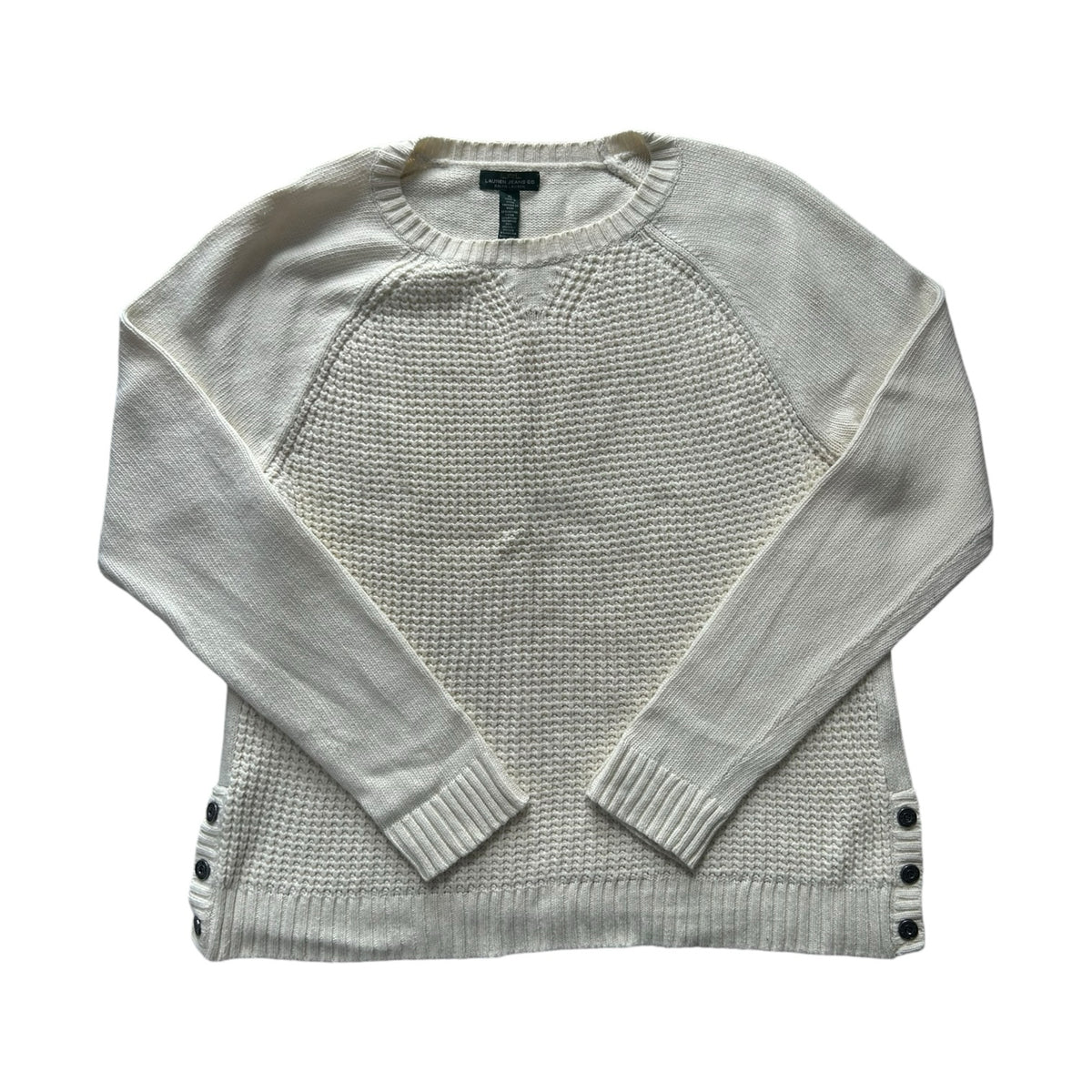 Woman's Extra large Ralph Lauren Beige Knitted Textured Jumper