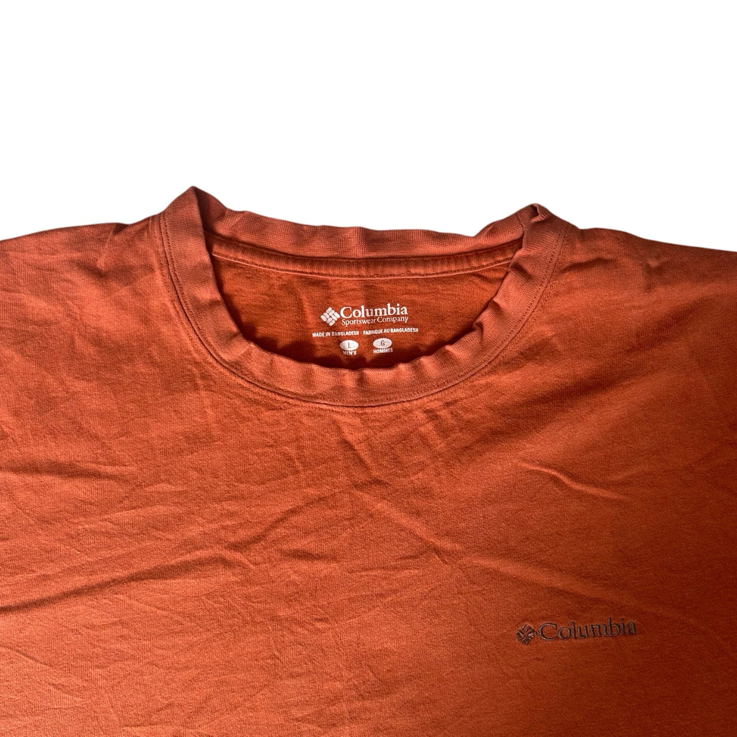 Large Columbia Orange T-Shirt