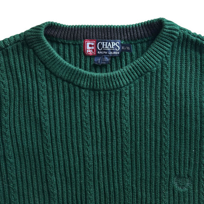 Extra large Chaps Green Knitted Jumper