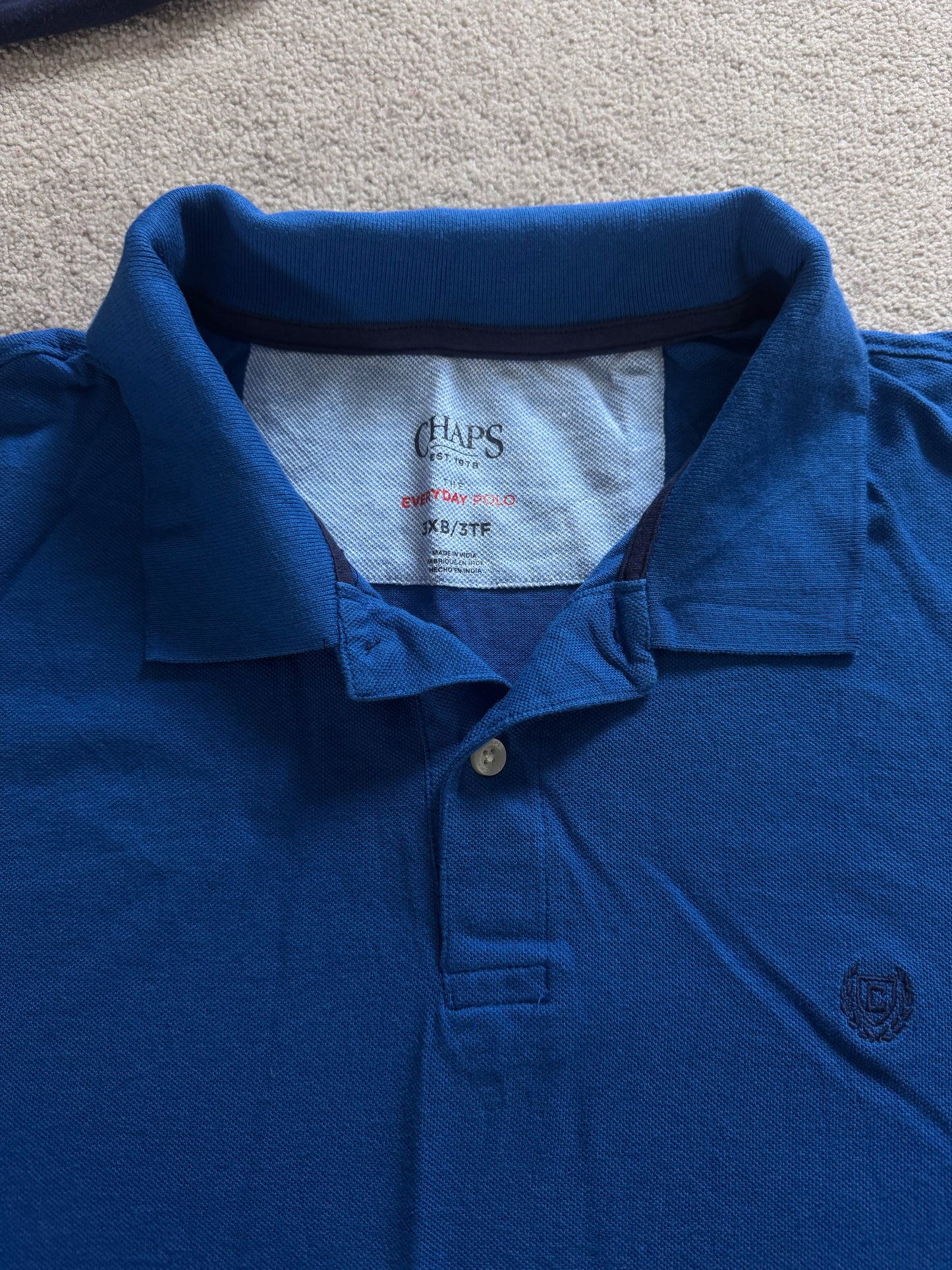 3XL Chaps Blue Polo Shirt