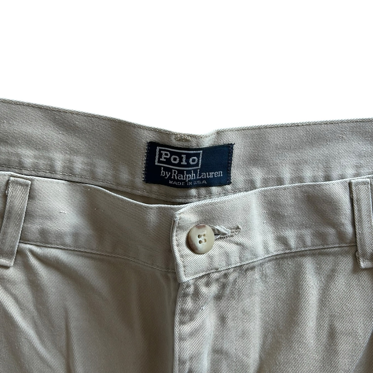 40" Ralph Lauren Beige Pleated Shorts
