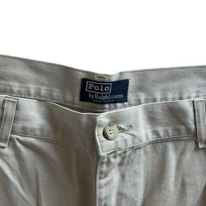 40" Ralph Lauren Beige Pleated Shorts