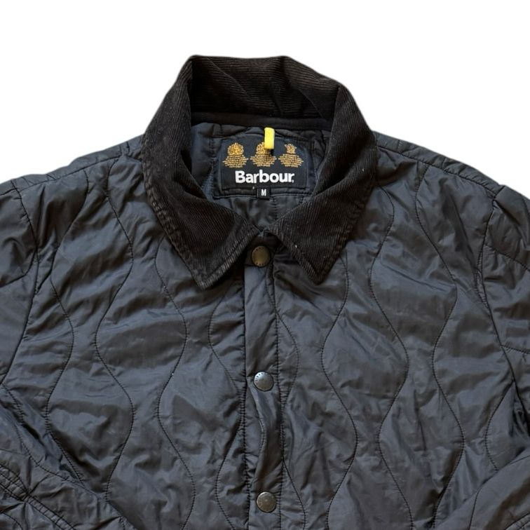 Medium Barbour Navy Liddesdale Track Quilt Coat