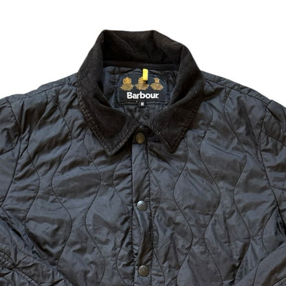 Medium Barbour Navy Liddesdale Track Quilt Coat