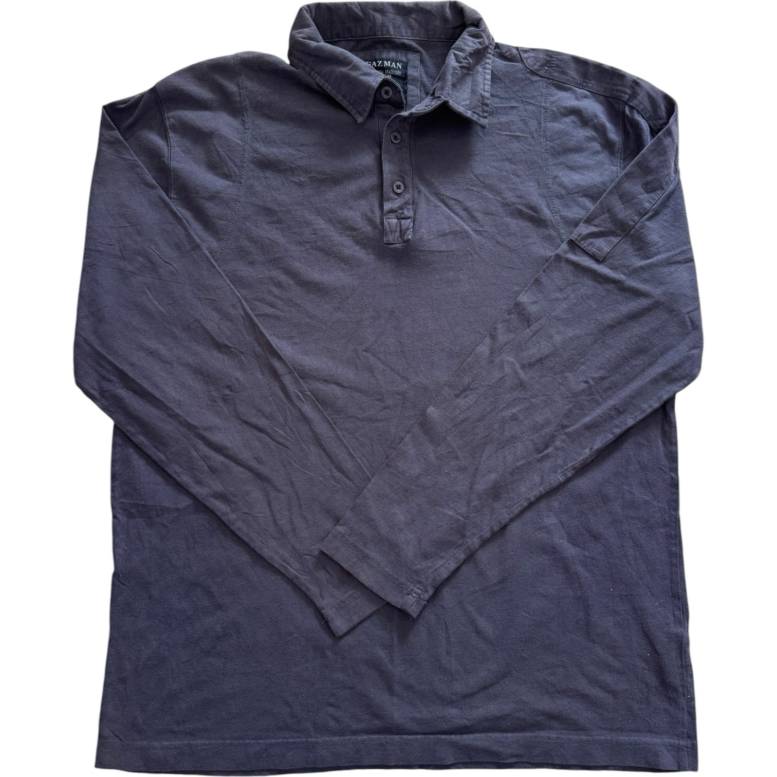 Medium Gazman Faded Navy Rugby Shirt