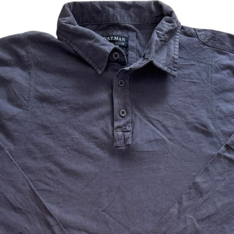 Medium Gazman Faded Navy Rugby Shirt