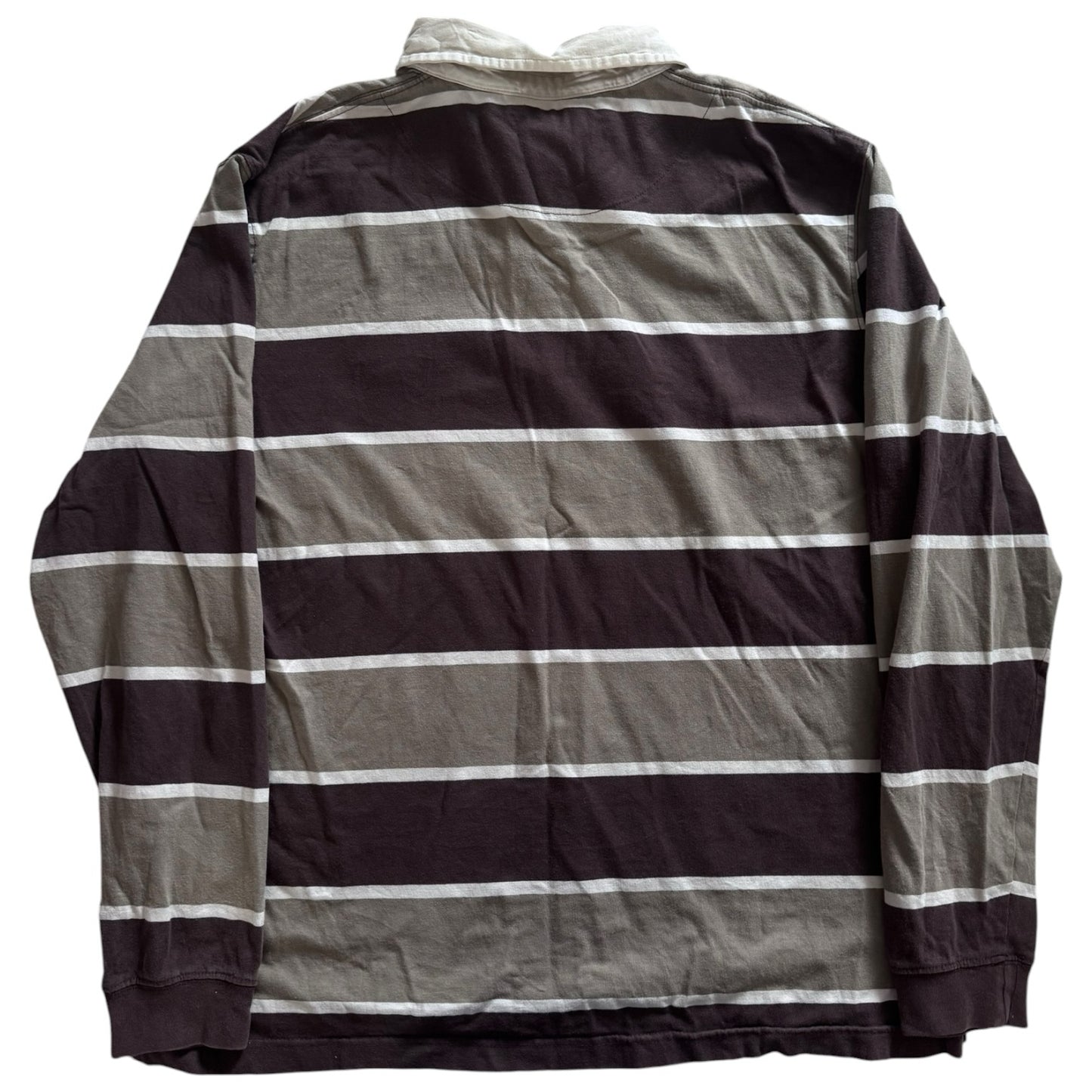 Medium TCM Brown Striped Rugby Shirt
