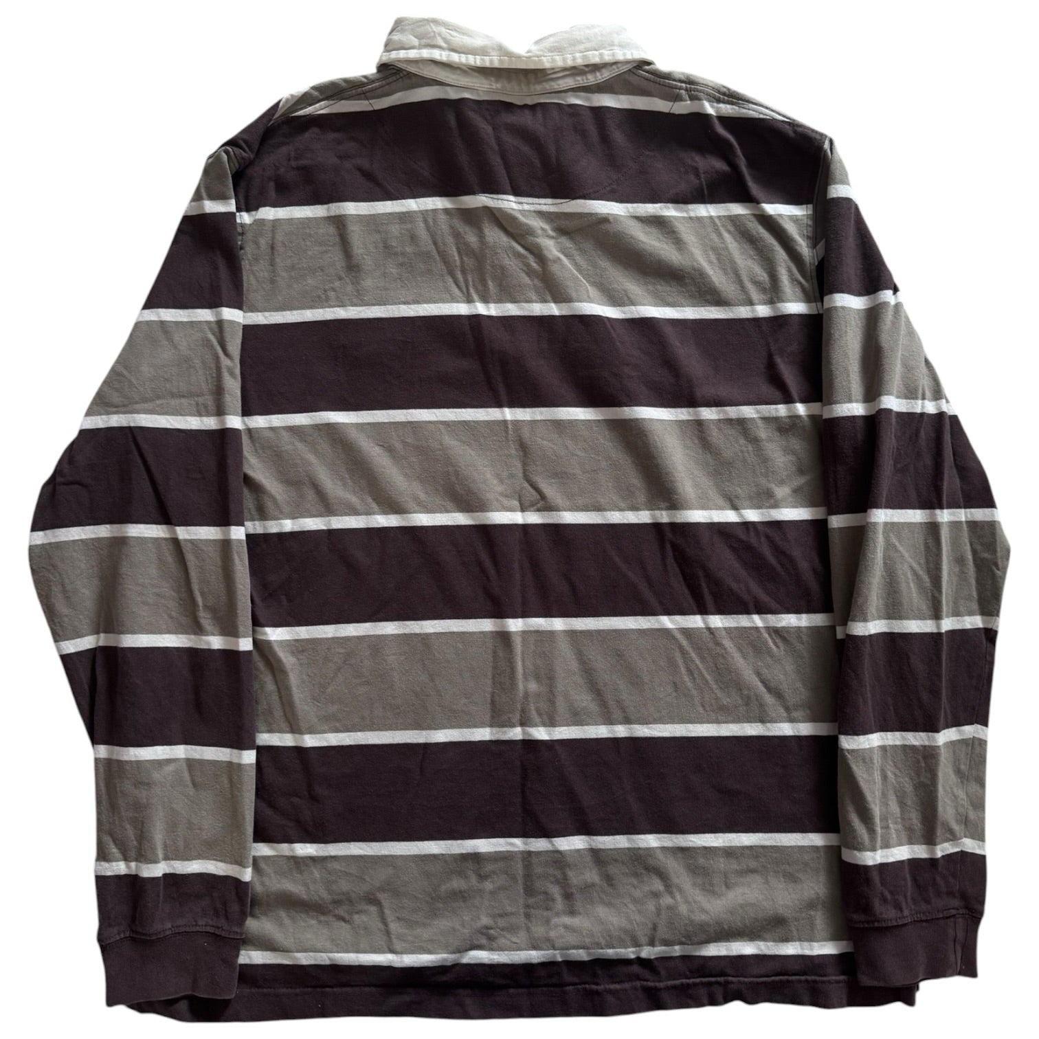 Medium TCM Brown Striped Rugby Shirt