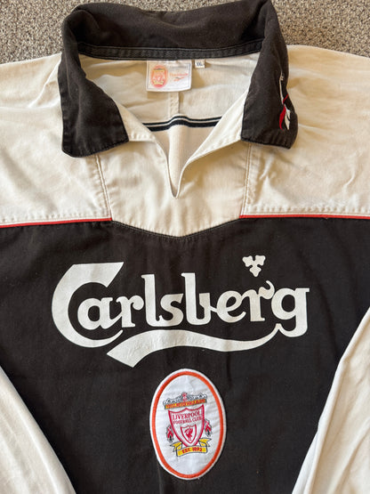 Rare XXL Reebok 1996/97 Liverpool F.C. Black Drill Jacket