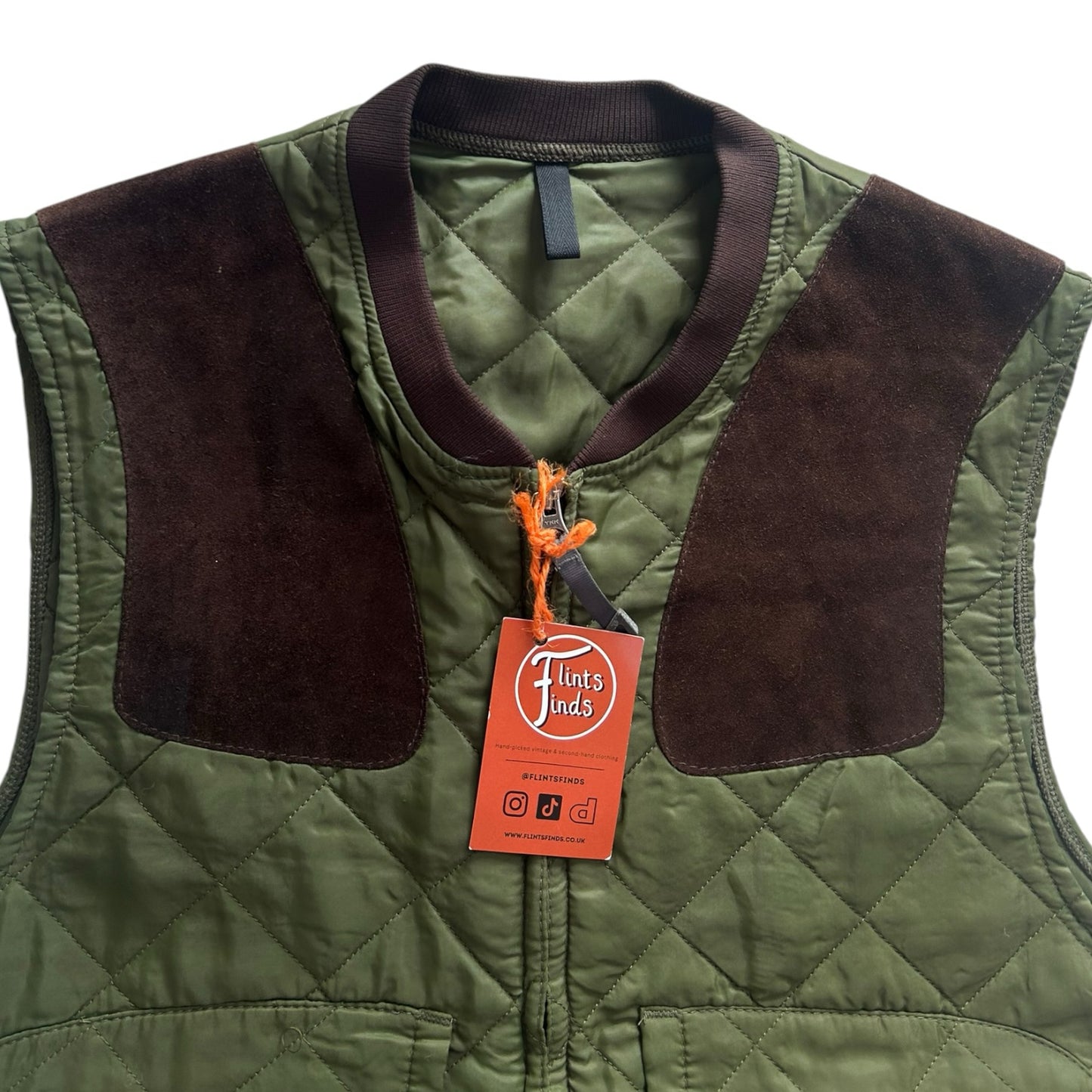 Medium Barbour Green D320 Keeperwear Waistcoat Gillet