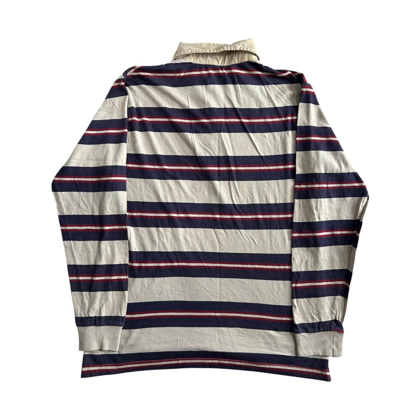 Medium Red Code Navy, Red and Cream Rugby Shirt