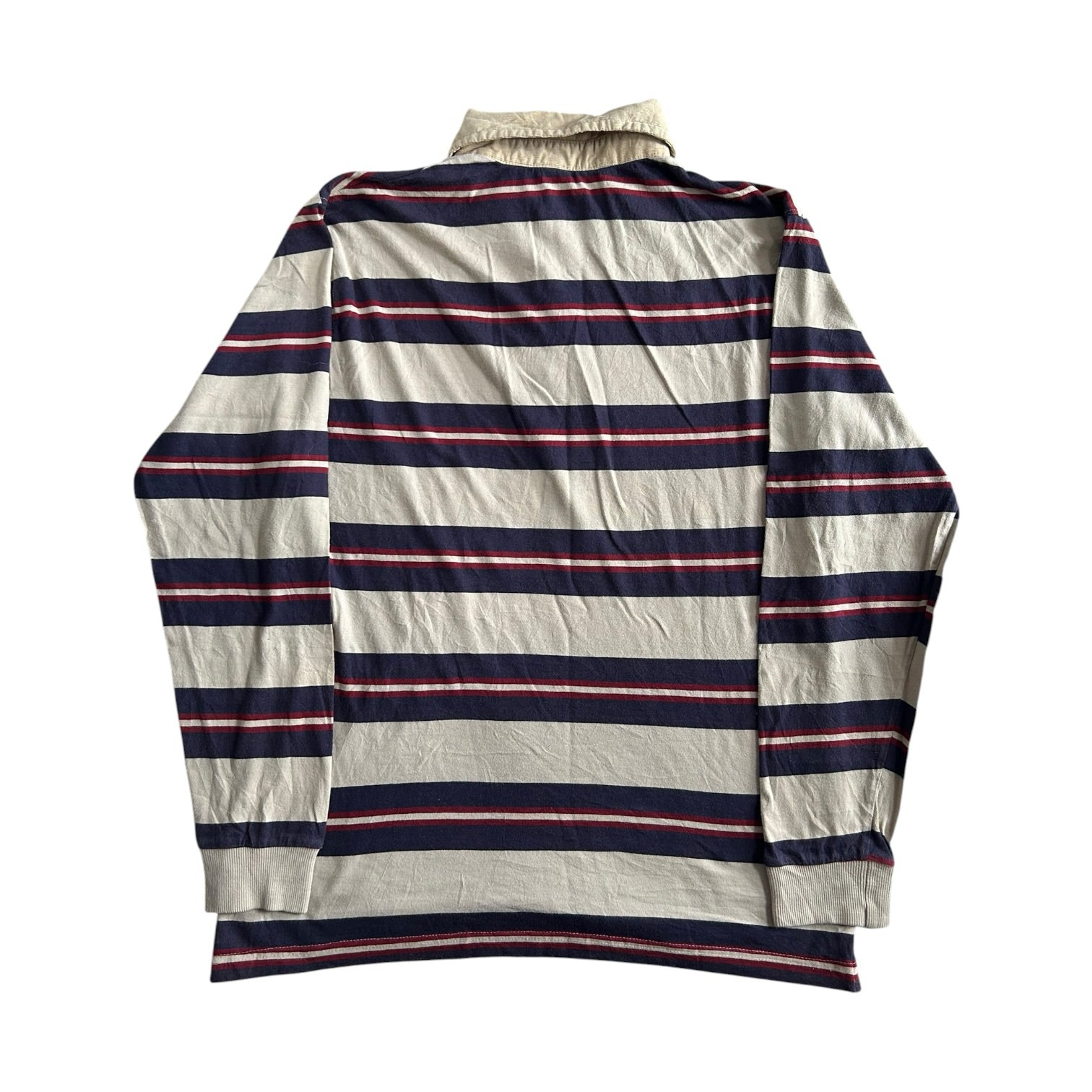 Medium Red Code Navy, Red and Cream Rugby Shirt