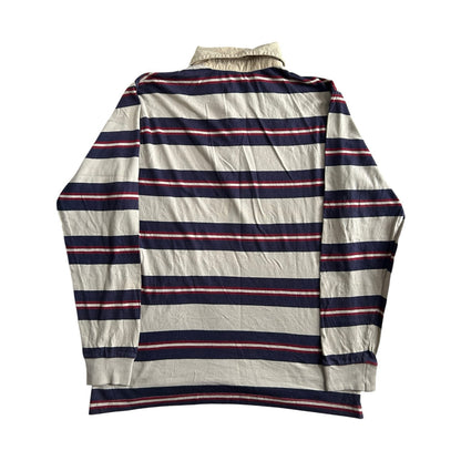 Medium Red Code Navy, Red and Cream Rugby Shirt