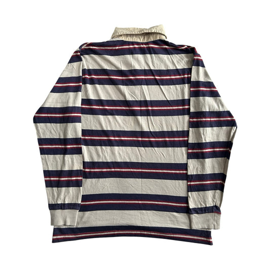 Medium Red Code Navy, Red and Cream Rugby Shirt