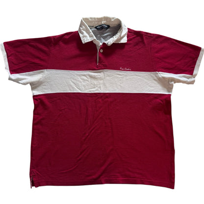 Medium Pierre Cardin Red Short Sleeved Rugby Shirt