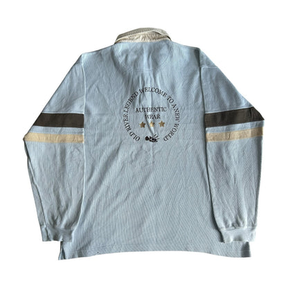 Extra large Old River Light Blue Rugby Shirt