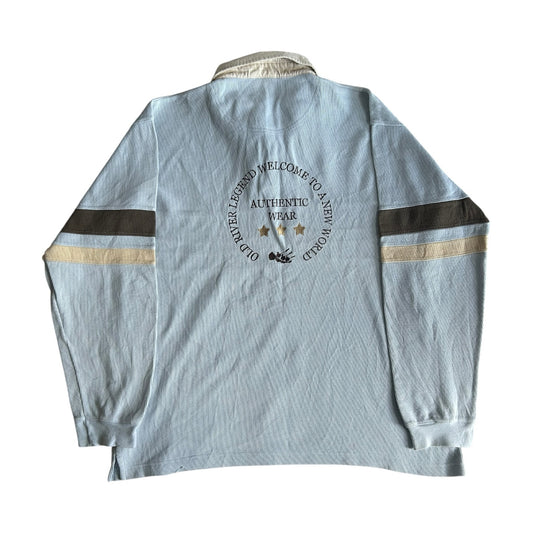 Extra large Old River Light Blue Rugby Shirt