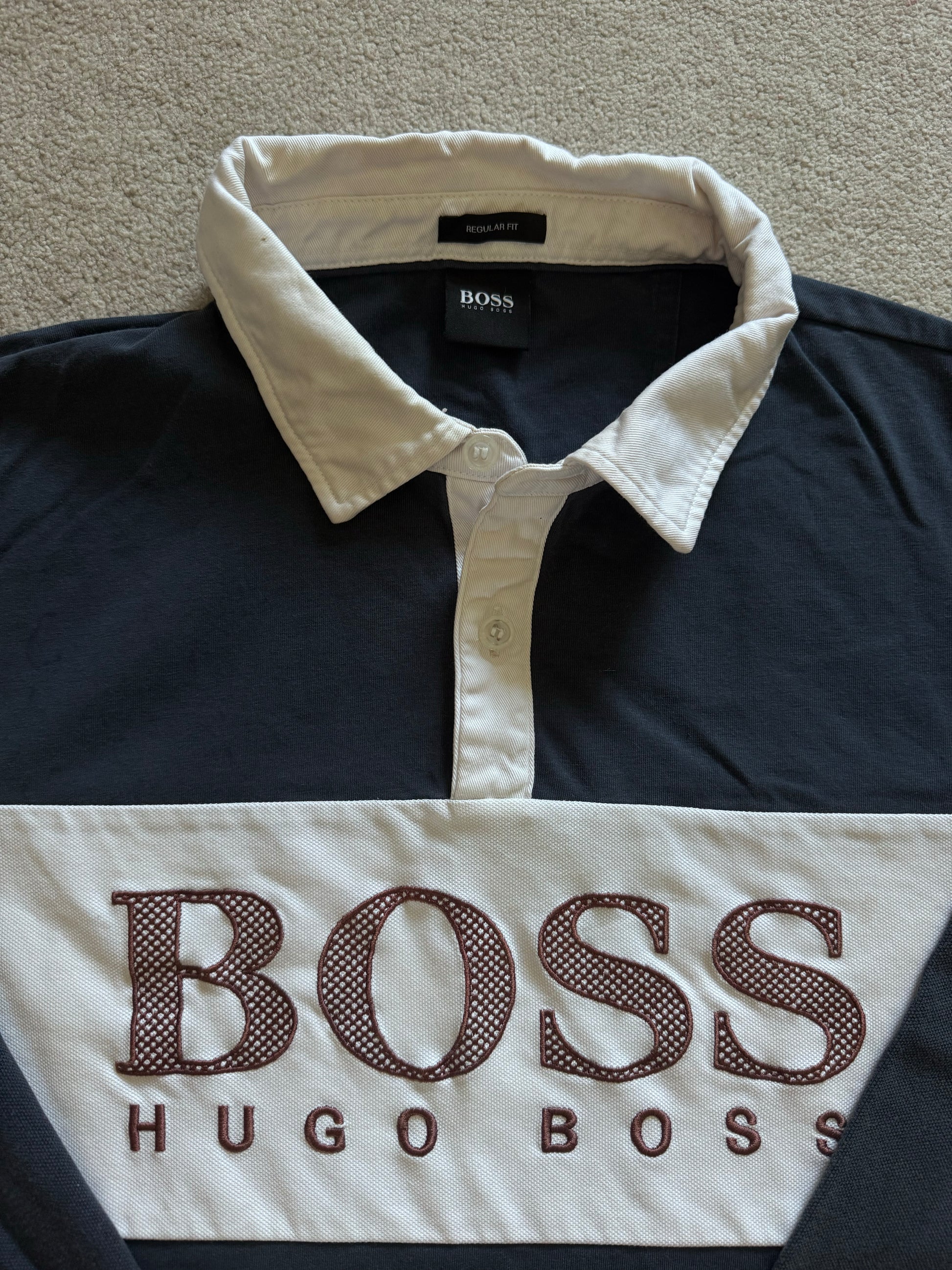 XXL Hugo Boss Navy Rugby Shirt