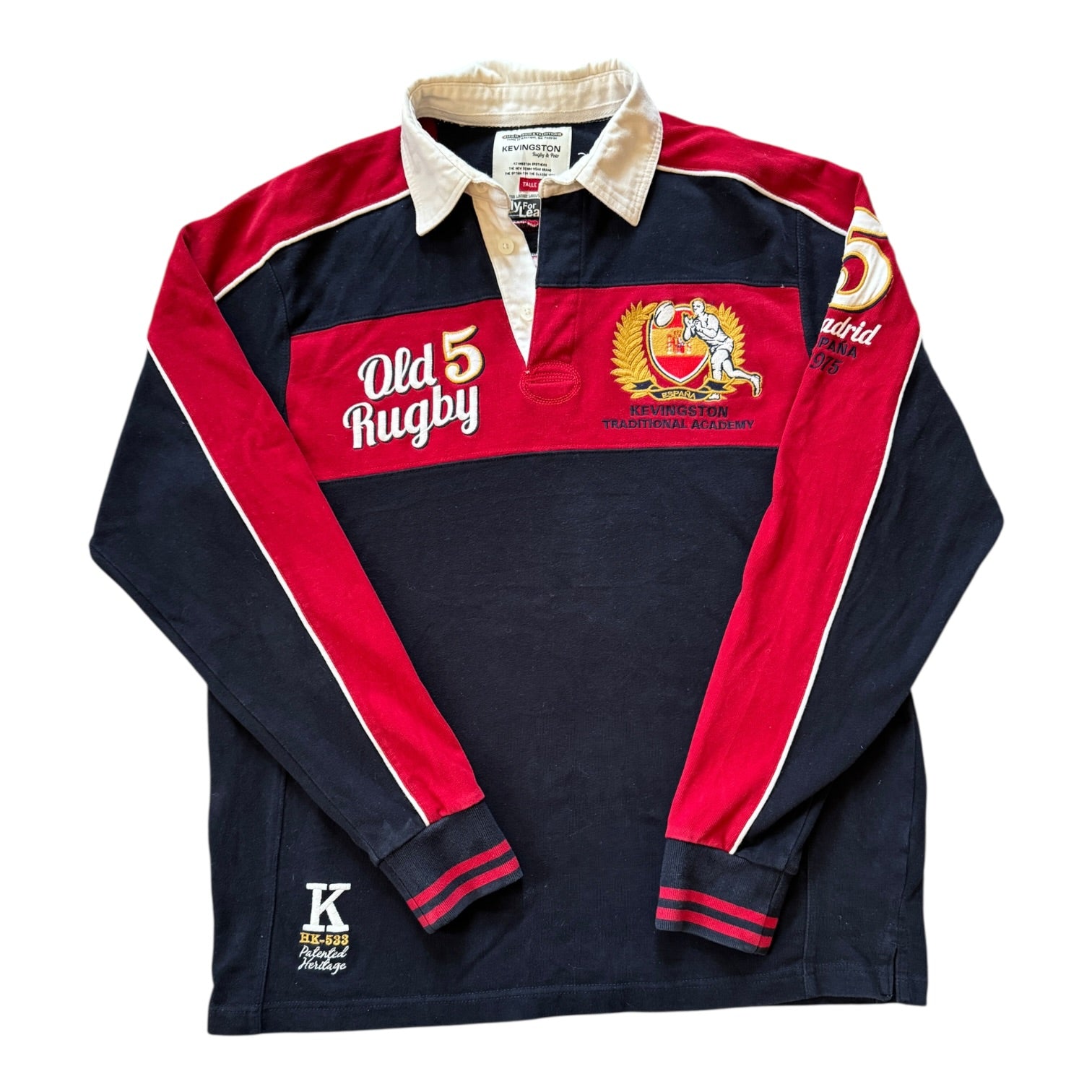 Small Kevingston Navy Spanish Rugby Shirt