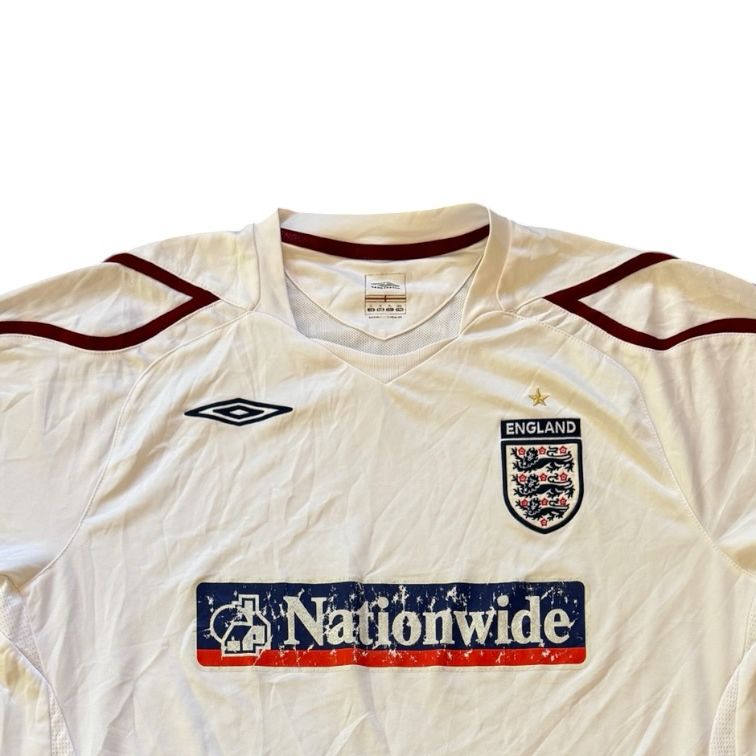 Extra large 2007-09 Umbro White England Football Training Shirt