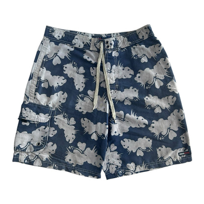 Medium Tommy Hilfiger Blue Patterned Board Shorts
