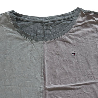 Woman's Large Tommy Hilfiger Grey, Pink and Cream Sleeveless T-Shirt