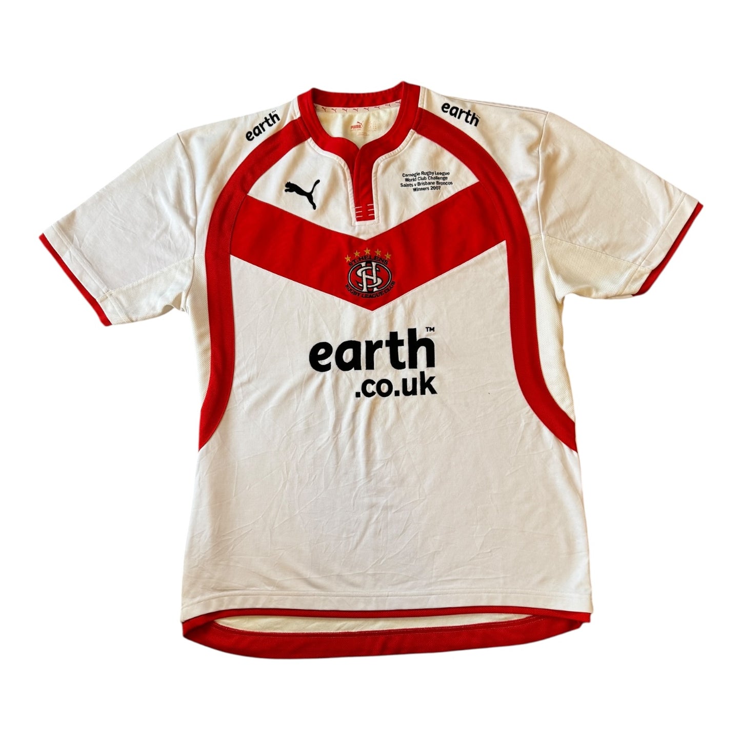 3XL Puma White St Helens Rugby Shirt