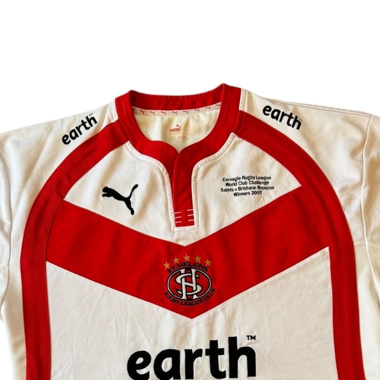 3XL Puma White St Helens Rugby Shirt