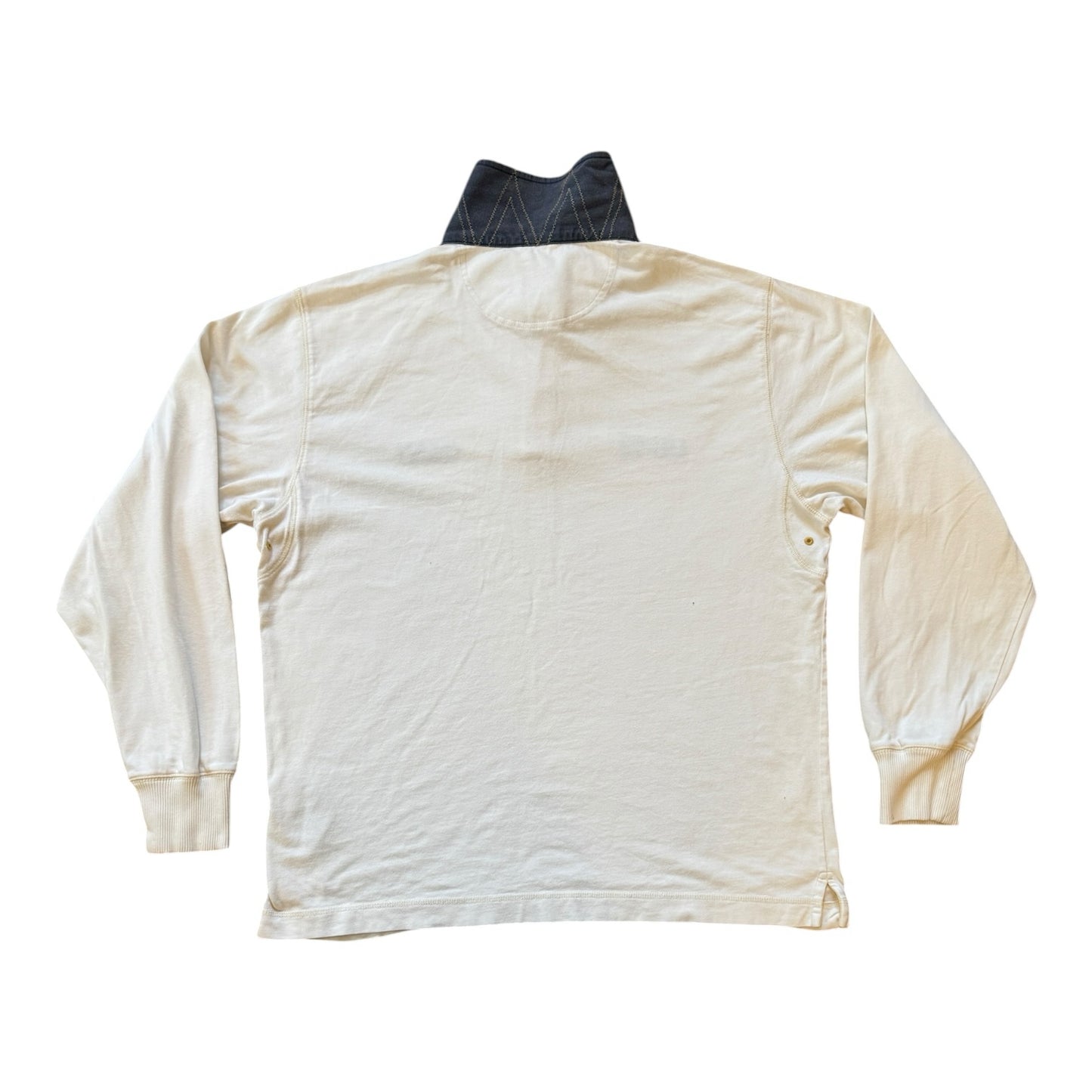 Large Gant White US-12 Rugby Shirt