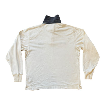 Large Gant White US-12 Rugby Shirt