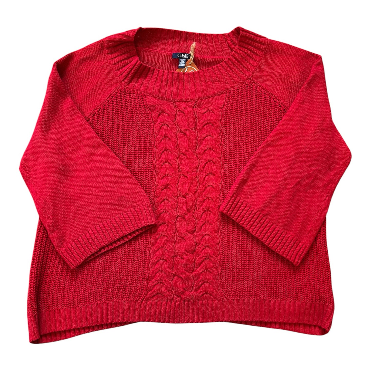 Woman's XXL Chaps Red Knitted Jumper